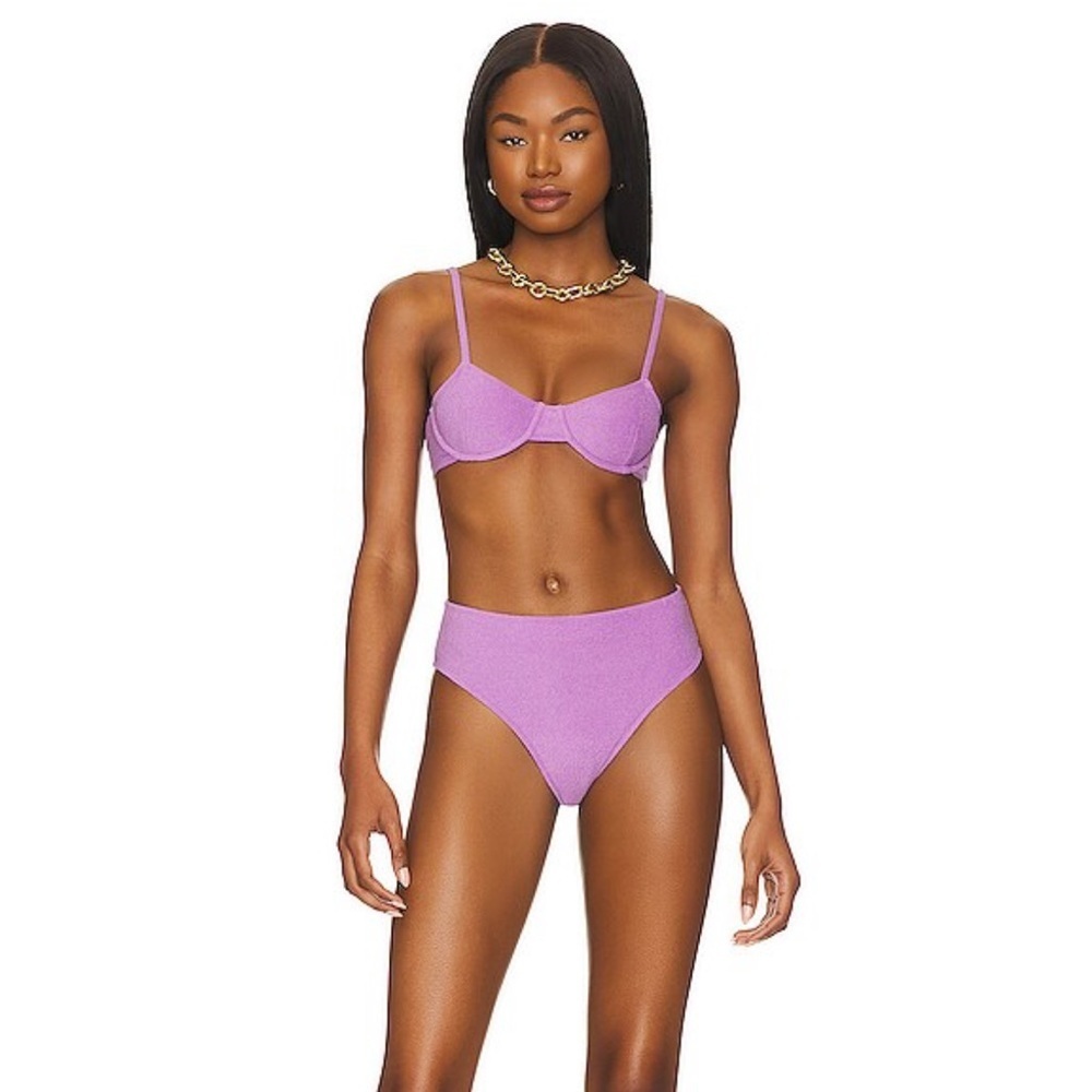 Faithful The Brand Maxime Bikini Top in Grape - Picture 4 of 5